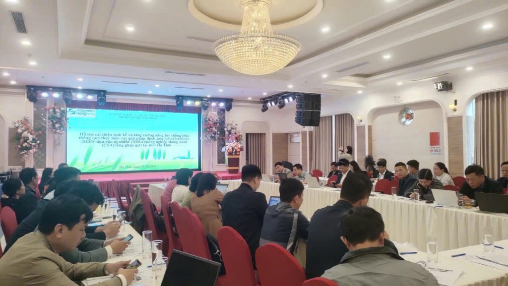 Hà Tĩnh nỗ lực thực hiện các giải pháp Nông nghiệp thông minh thích ứng với Biến đổi khí hậu dựa vào hệ sinh thái thông qua Dự án SIPA