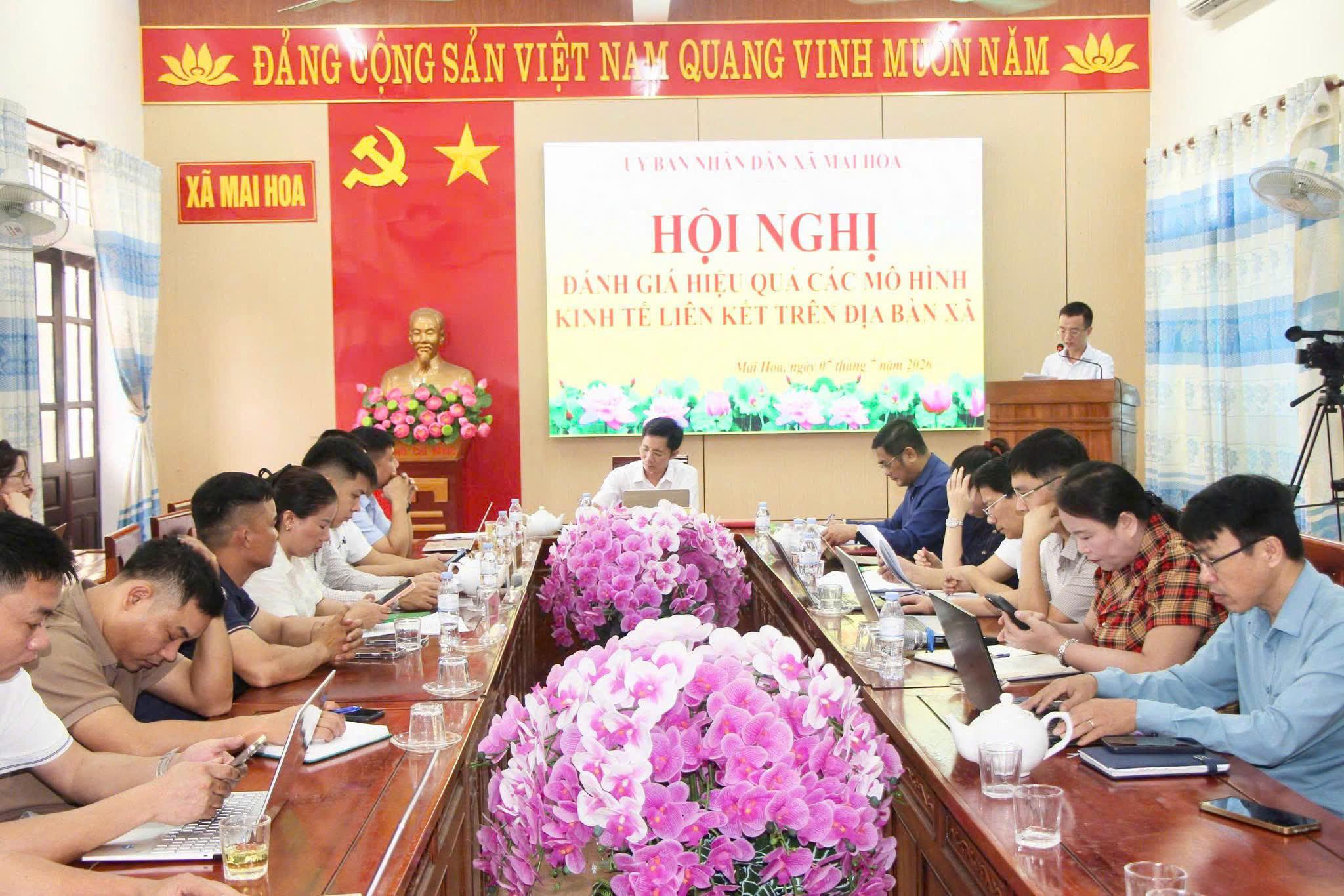 Xã Mai Hoa đánh giá hiệu quả các mô hình kinh tế, định hướng nhân rộng sản xuất liên kết
