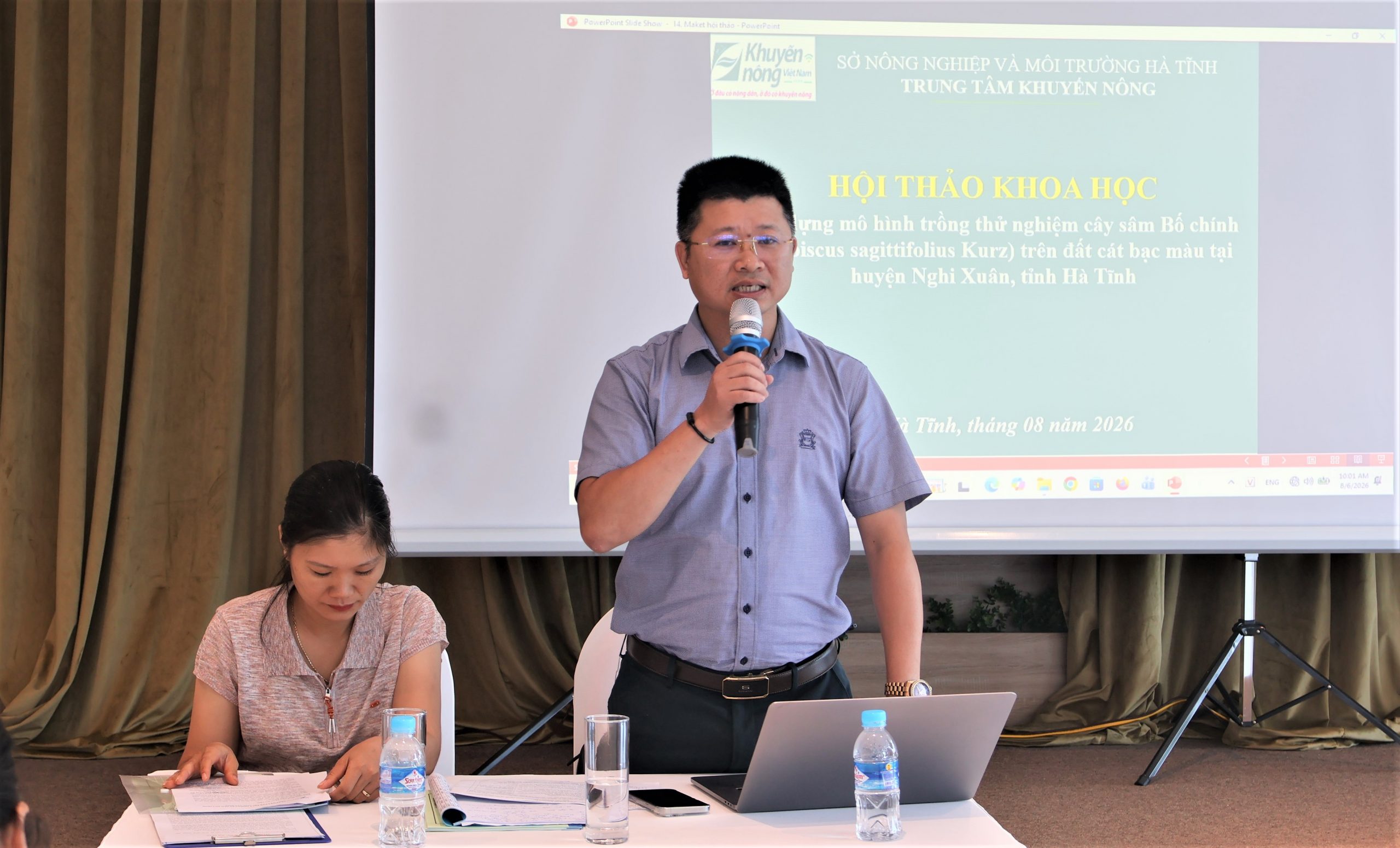 Hội thảo đánh giá mô hình trồng thử nghiệm sâm Bố chính trên đất cát bạc màu xã Cổ Đạm